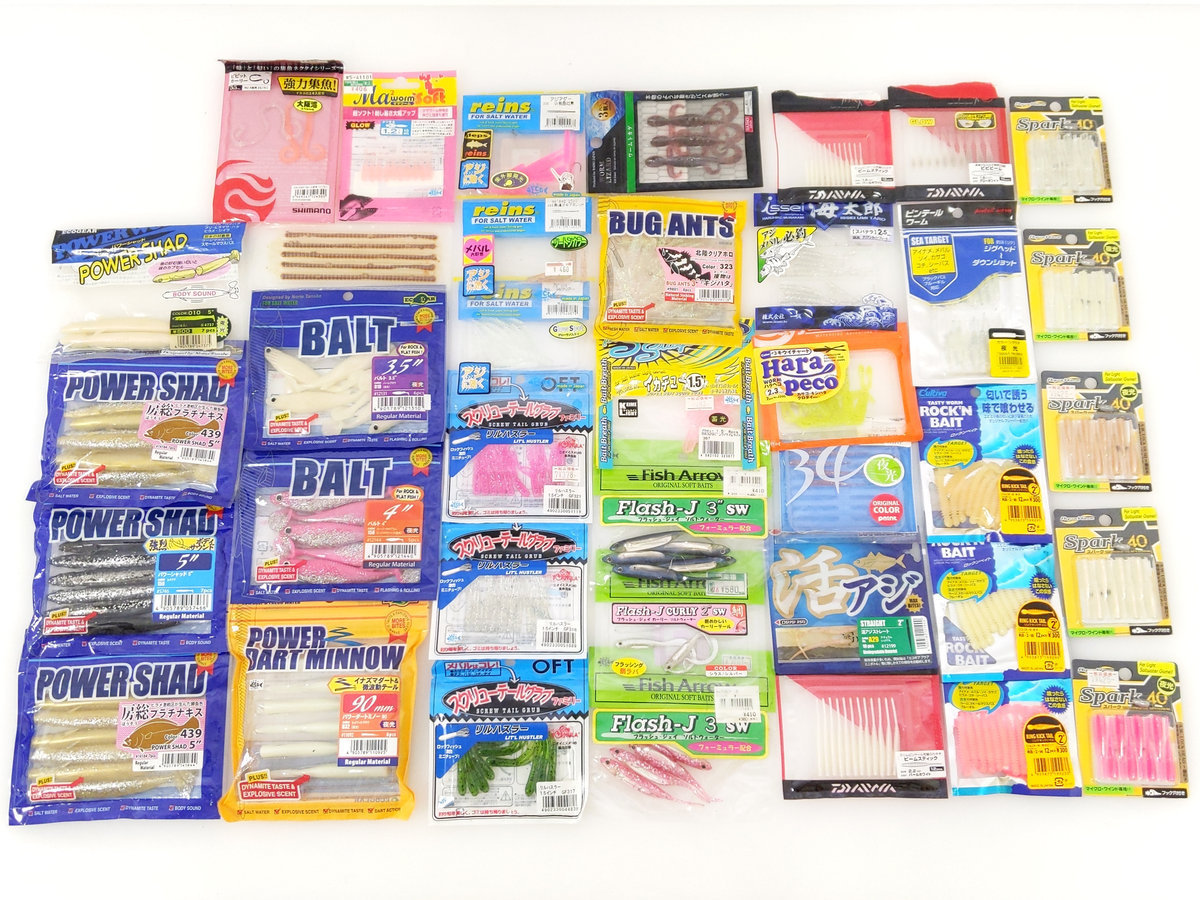エコギア バルト パワーシャッド レインズ アジリンガー ダイワ 月下美人 ビビビーム 等 アジング用 ワーム 計38点セット の落札情報詳細 ヤフオク落札価格情報 オークフリー スマートフォン版
