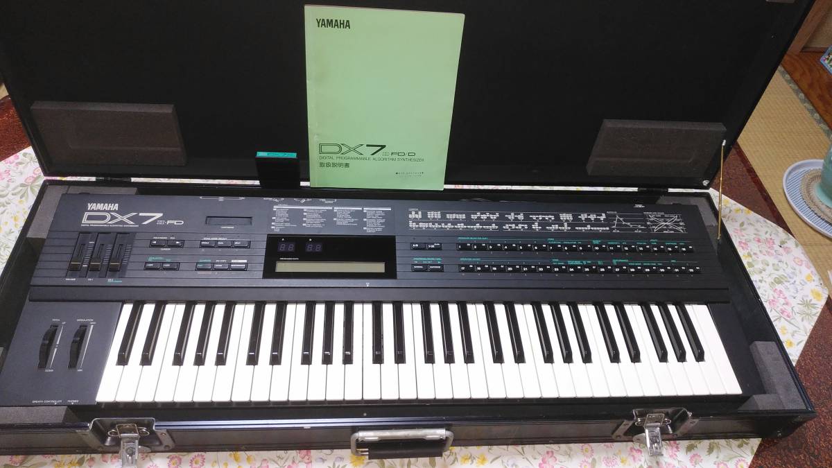 動作良好/美品 DX7ⅡFD YAMAHA ハードケース 説明書 ROM カートリッジ シンセサイザー ヤマハ キーボード フロッピー