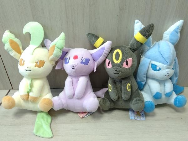 バンダイ I Love Eievui でっかいぬいぐるみ リーフィア グレイシア ブラッキー エーフィ 4種セット の落札情報詳細 ヤフオク落札価格情報 オークフリー スマートフォン版