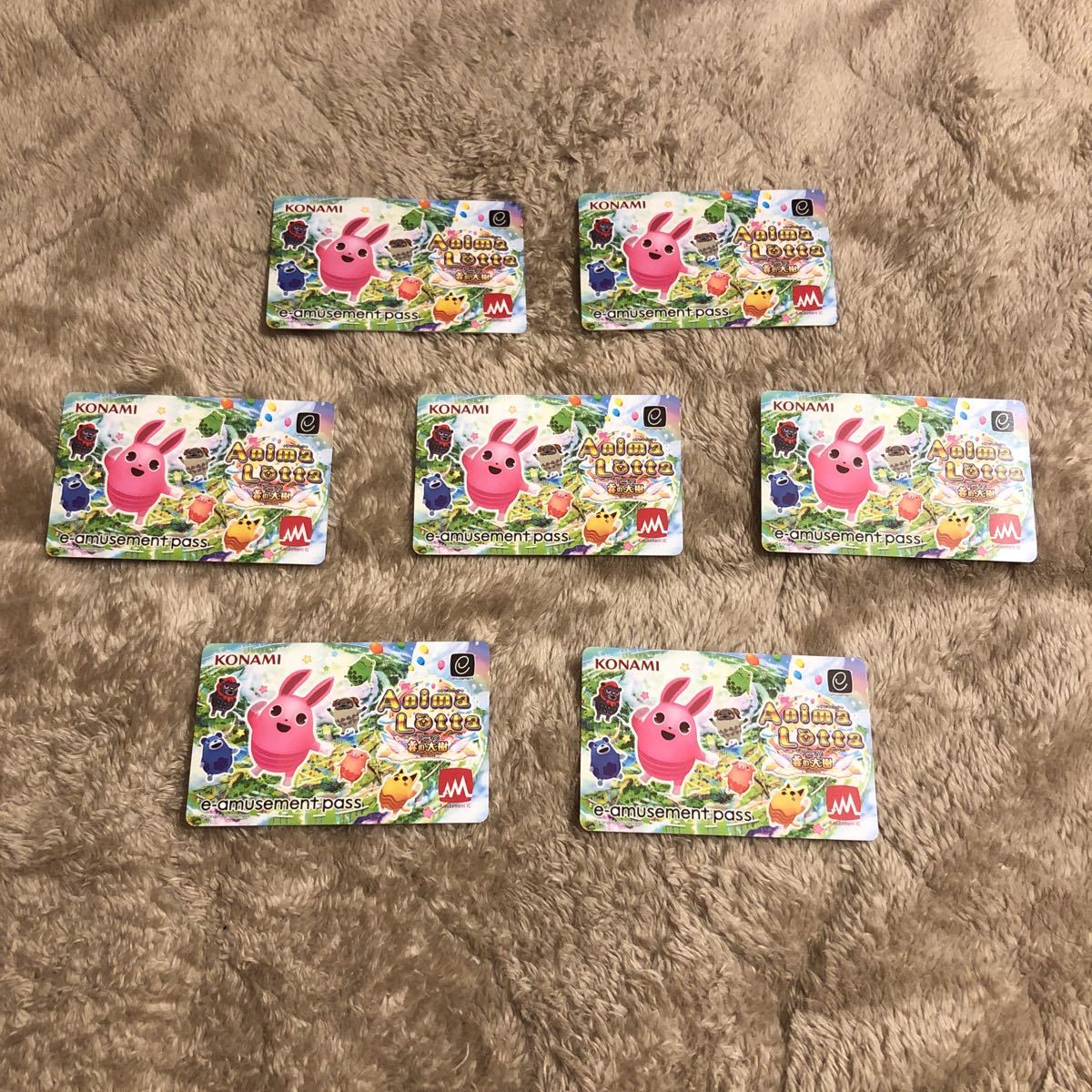 コナミ アニマロッタ イーパス e-amusement pass 7枚セット メダル