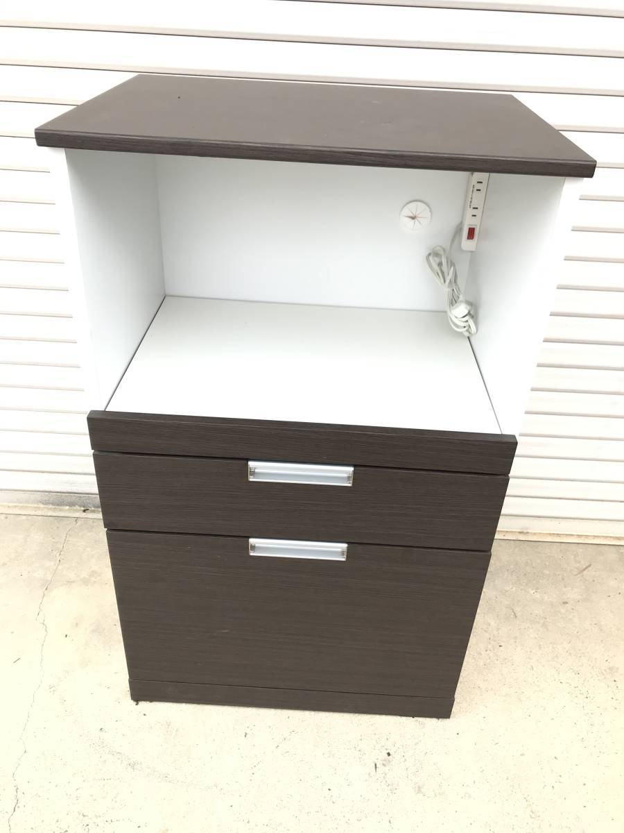 No 698 訳ありの為1円スタート 服部家具センター産 レンジボード 収納家具 キッチンボード 家具 キッチン家具 家電置き 家具 の落札情報詳細 ヤフオク落札価格情報 オークフリー スマートフォン版