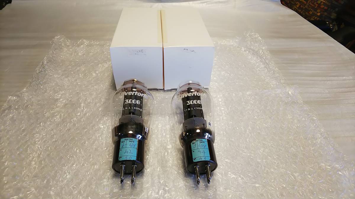 TRIODE 300B 真空管ペア TRIODE 300B 真空管ペア TRIODE、300B真空管を搭載したA級パラ