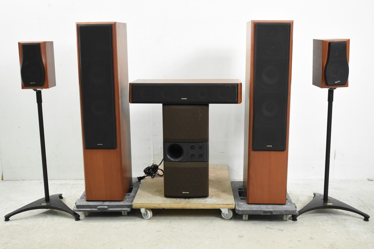 人気定番，大人気 DENON デノン SC-A33 スピーカーペア スタンド付き