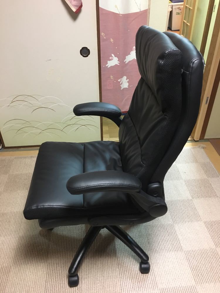 ニトリ ワークチェア(クロウド BK)ハイバック椅子 腰痛対策 オフィス 