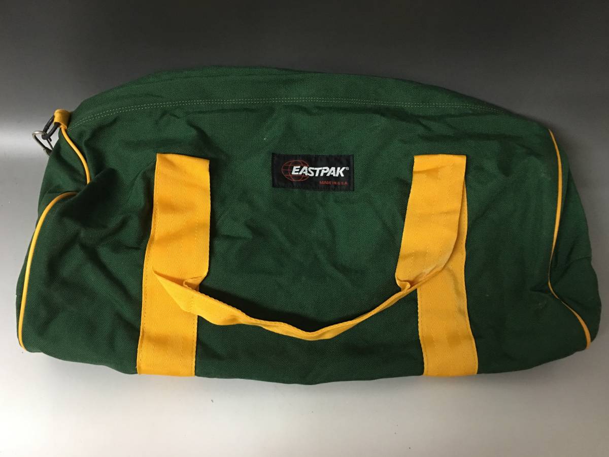 たくさん⭐︎EASTPAK ボストンバッグ 青⁄黄 80年代イーストパック