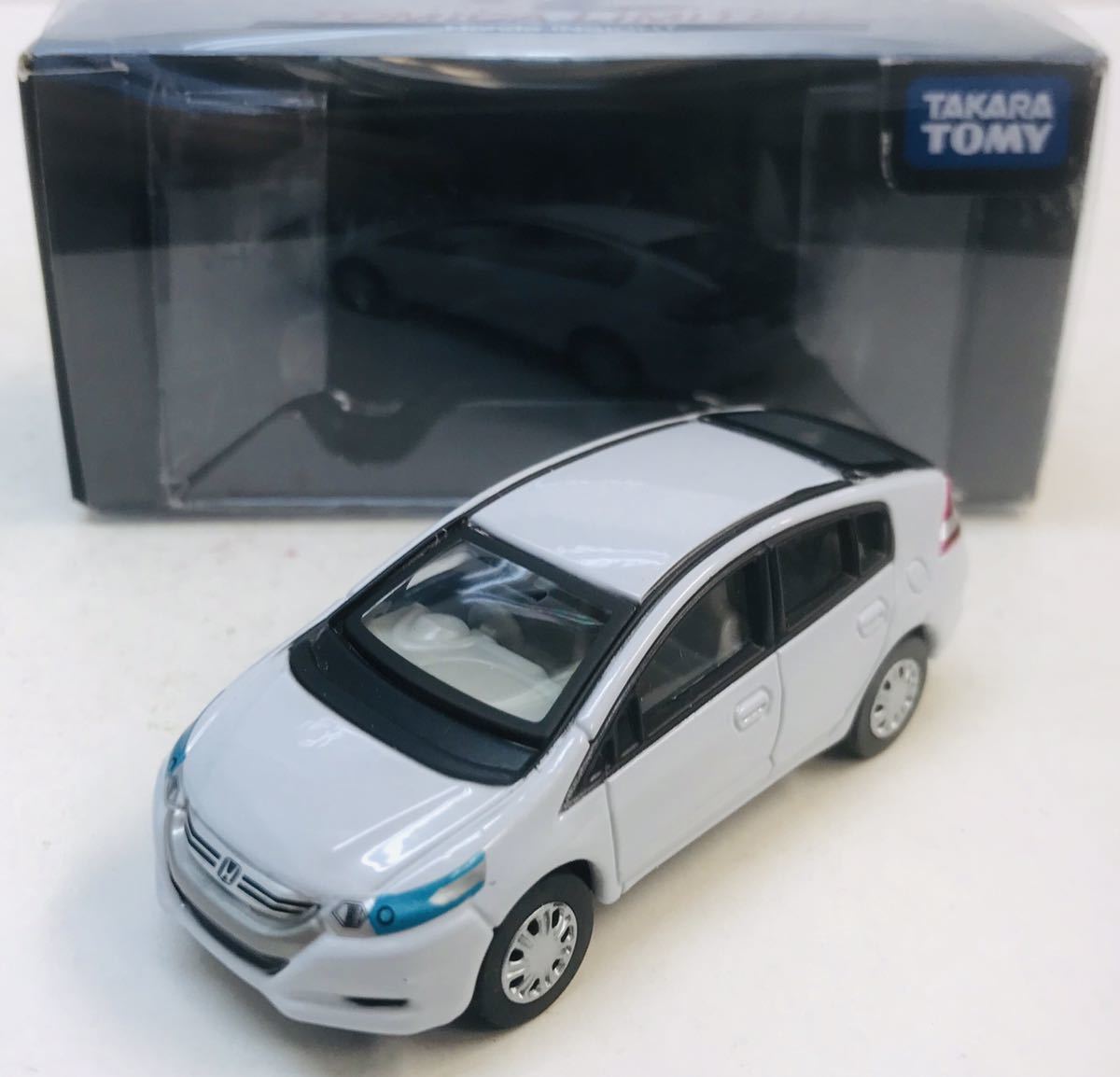 【パール】1/43亜鉛合金製 ホンダ　インサイト　ミニカー ホンダ インサイト ミニカー 白 ホワイト HONDA INSIGHT