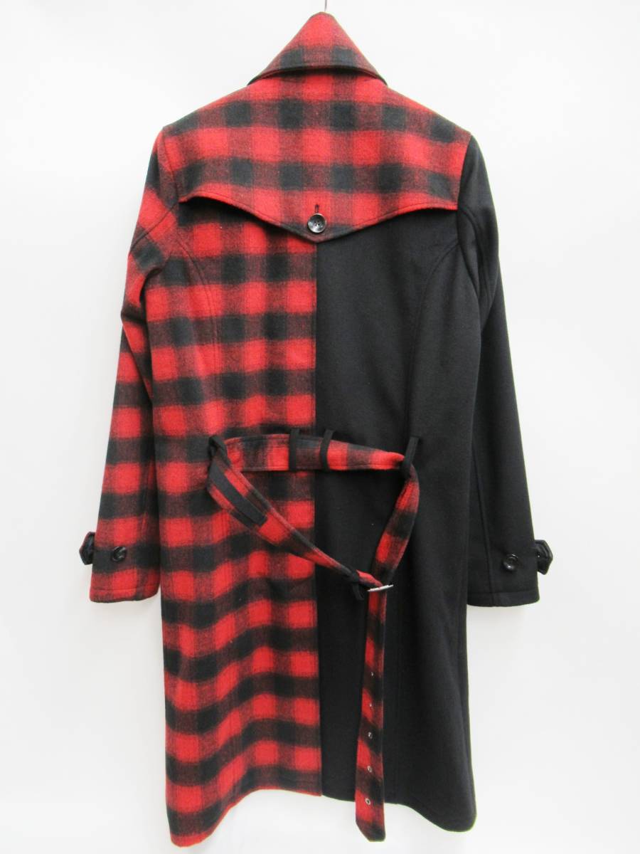 美品 CIVARIZE シヴァーライズ CV19-H34 バイカラー メルトン トレンチ