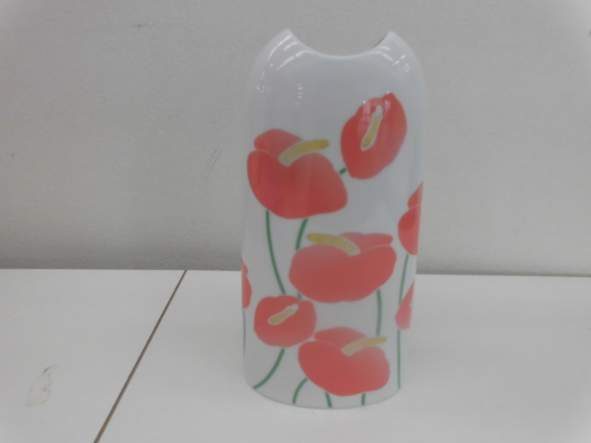 香蘭社 コウラン社 花瓶 花器 アンスリューム Sy02 R59 の落札情報詳細 ヤフオク落札価格情報 オークフリー スマートフォン版