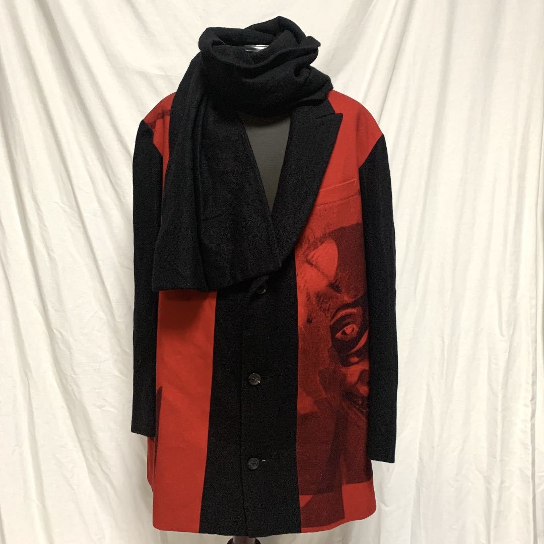 美品 定価221400円 Yohji Yamamoto POUR HOMME 18AW ヨウジヤマモト 赤