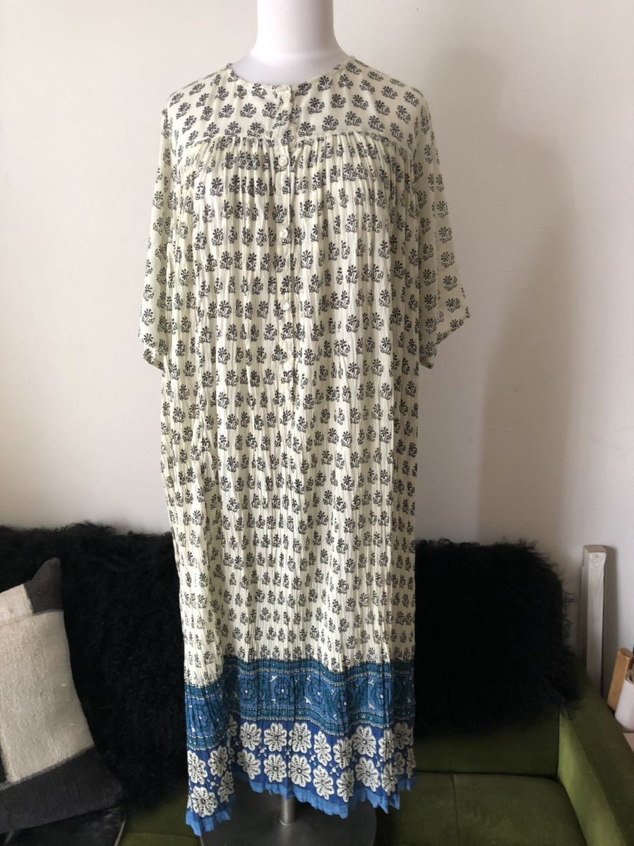 新品 新品 オンワード樫山ブランド エスニックスタイル インド綿 絞り ワンピース 大きいサイズ おしゃれな大人服 リゾート Goto 旅行 の落札情報詳細 ヤフオク落札価格情報 オークフリー スマートフォン版