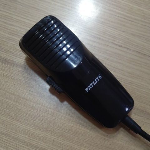 パトライト製PATLITEサイレンアンプ用マイクSDM-04ホルダー付SAP