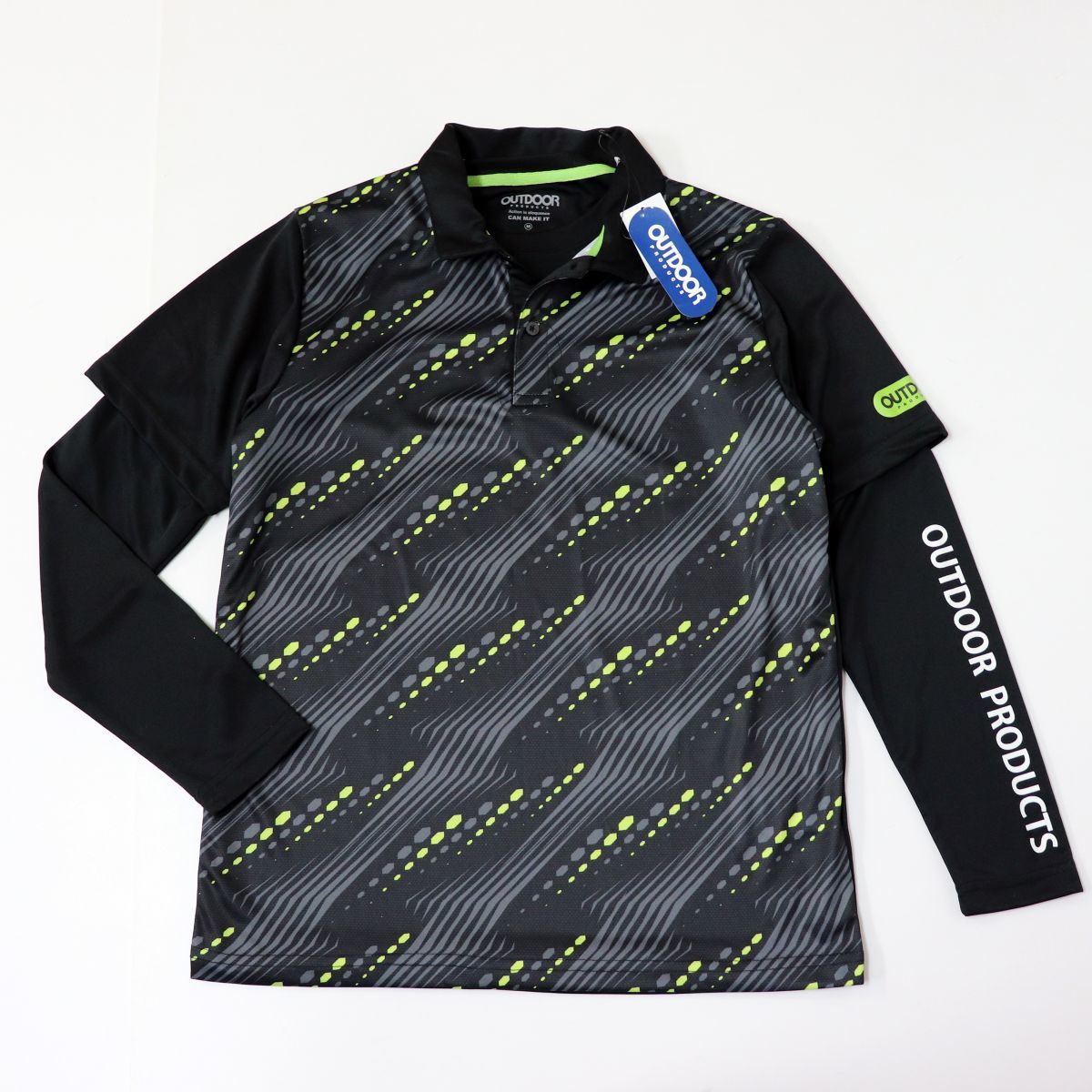 新品 アウトドア プロダクツ Outdoor 新品 メンズ 2枚セット 重ね着 半袖 ポロシャツ 長袖 Tシャツ 黒 ブラック C0950er N9 M 一 二 壱 Qwer の落札情報詳細 ヤフオク落札価格情報 オークフリー スマートフォン版