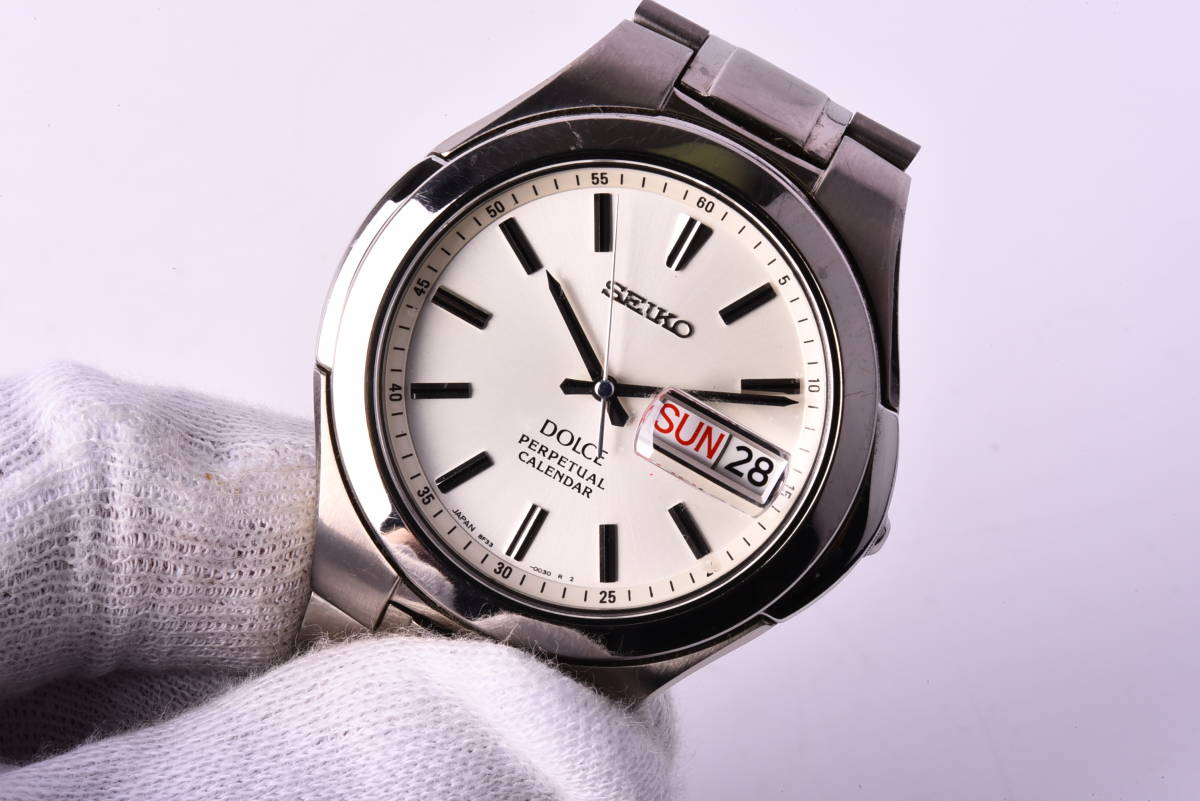 SEIKO DOLCE PERPETUAL CALENDAR 8F33-0030 セイコー ドルチェ