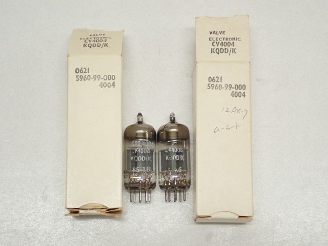 VALVE ELECTRONIC/Mullard N.O.S CV4004 真空管 2本 白軍箱入り