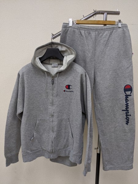 チャンピオン スウェットジャージ上下セットアップ メンズ M グレー トレーニングウェア 911 の落札情報詳細 ヤフオク落札価格情報 オークフリー スマートフォン版