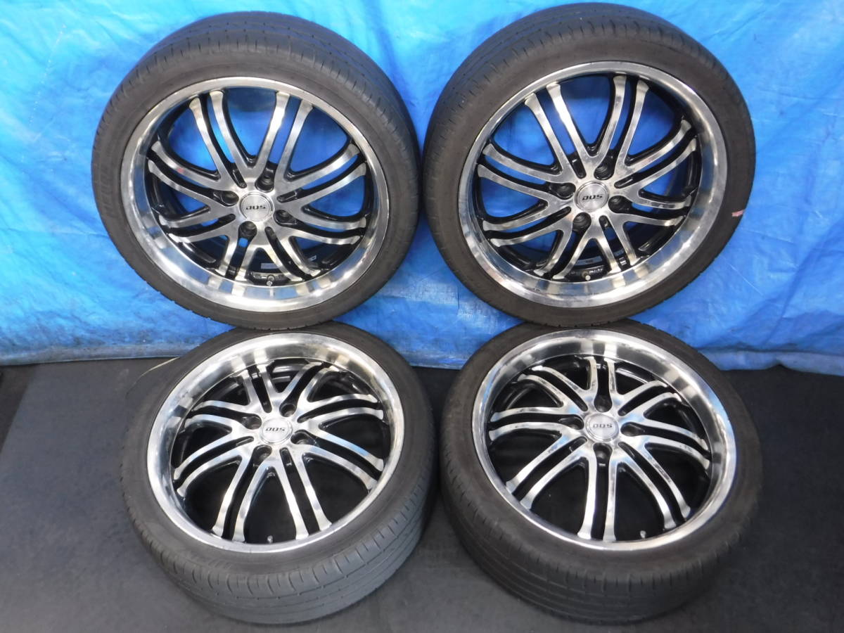 M.L.J.INC D.O.S. 6.5J 4H 100 ＋53 17インチ 4本 205/40R17 キューブ 