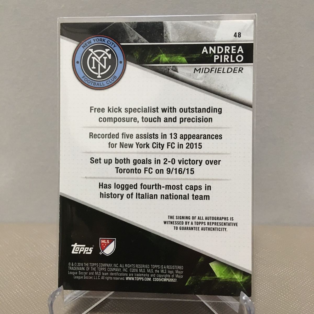 Andrea PIRLO アンドレア ピルロ topps APEX オートグラフ 直筆サイン 