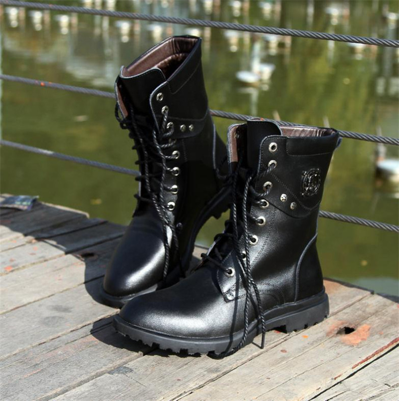 新品 マーティンブーツ 新品 メンズファッション カジュアルシューズ バイク用 ロングブーツ カッコイ 黒 靴 25 5cm の落札情報詳細 ヤフオク落札価格情報 オークフリー スマートフォン版