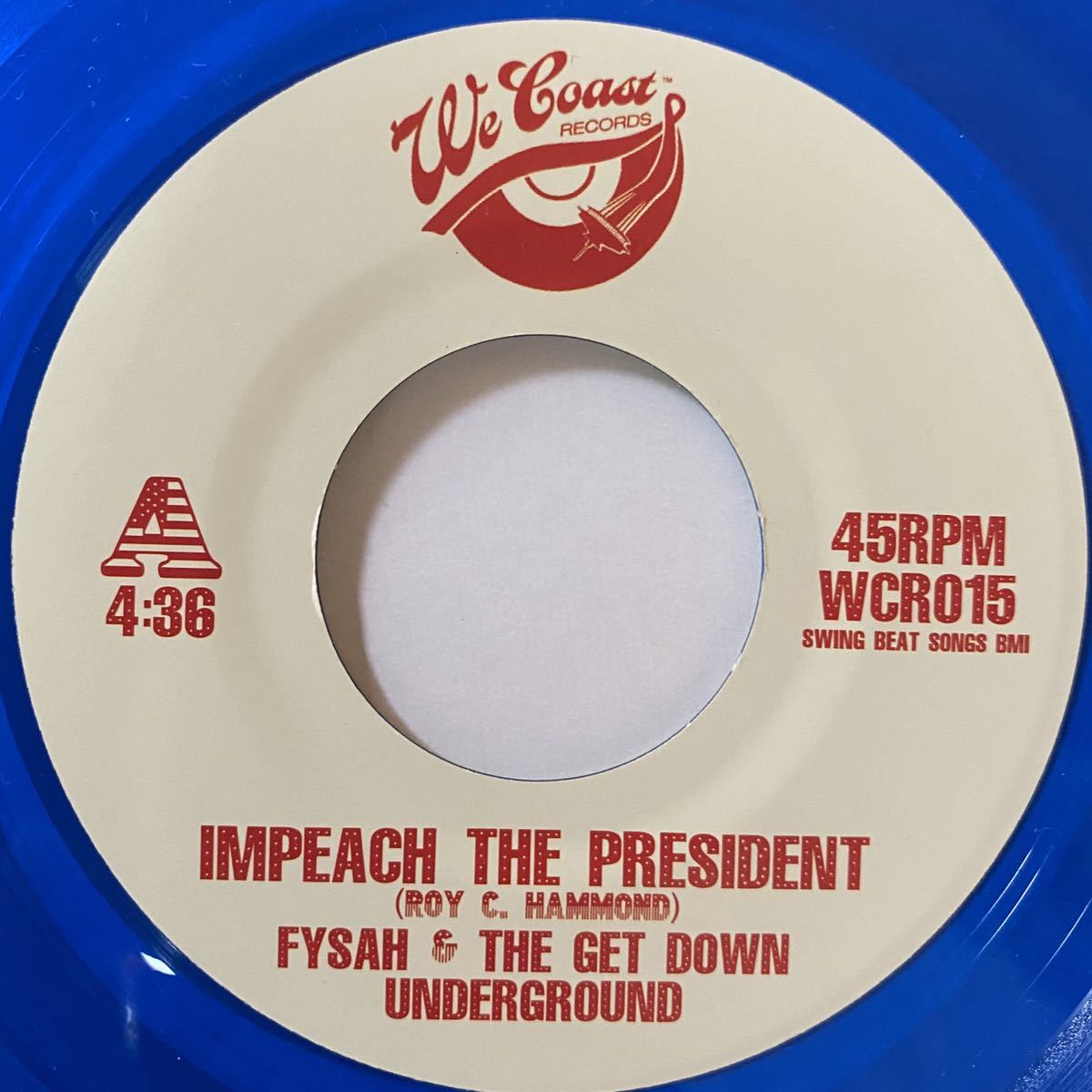 【新品】FYSAH & THE GET DOWN UNDERGROUND Impeach The President 7インチ 7inch