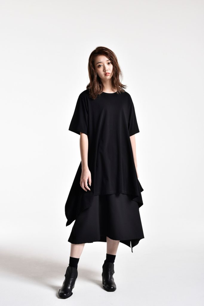 Ground Y ブラック カットソー GA-T24-040 ヨウジヤマモト 美品】Ground Yグラウンドワイ カットソー 20SS GA-T24-040-Black 能年