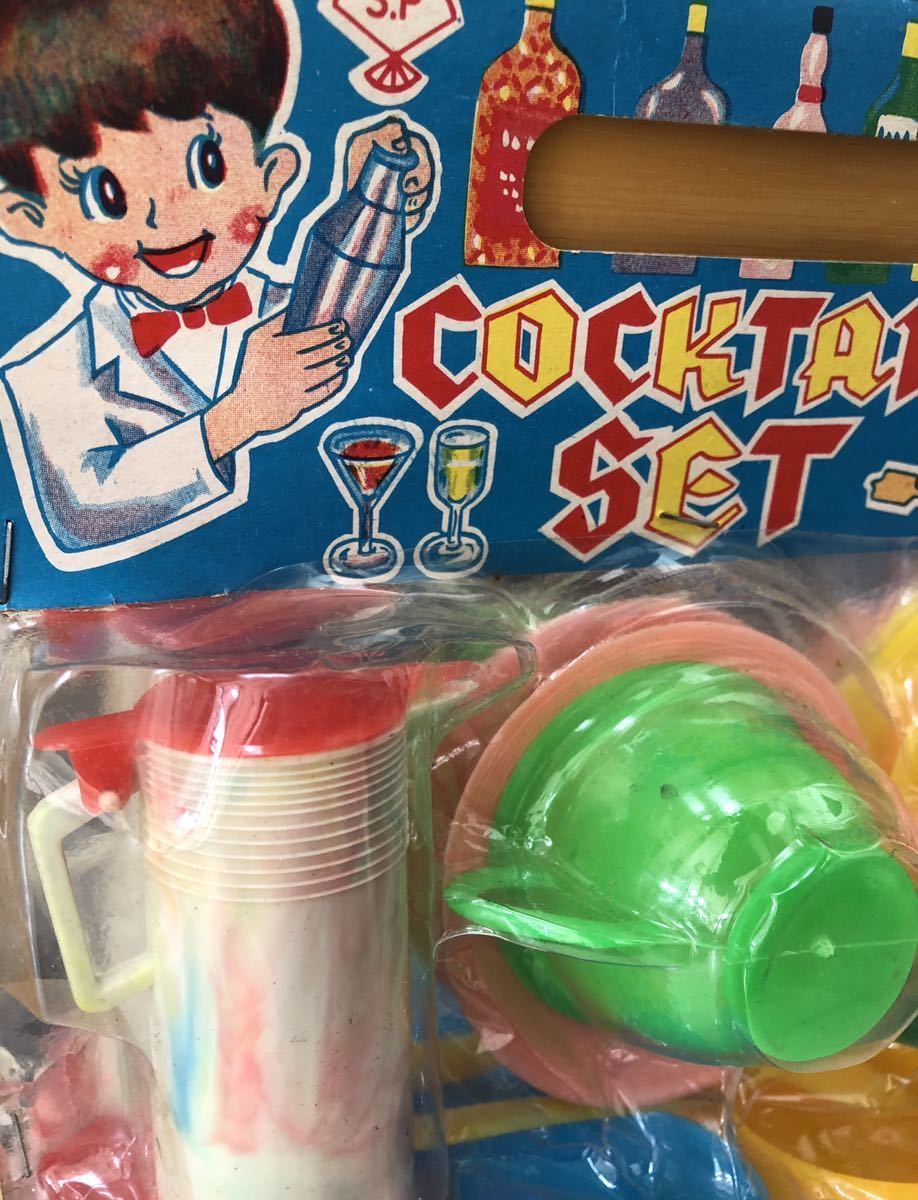新品】昭和レトロ 玩具 カクテルセット ままごと キッチン プラ 駄菓子
