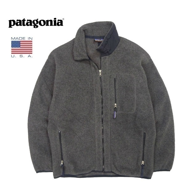 90s パタゴニア アメリカ製 シンチラフリース ジャケット FA99 グレー