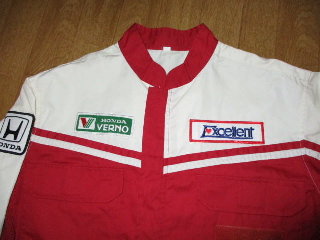 ホンダベルノ 昭和 当時物 ビンテージ メカニックピット作業ツナギ 新同美中古 サイズl の落札情報詳細 ヤフオク落札価格情報 オークフリー スマートフォン版
