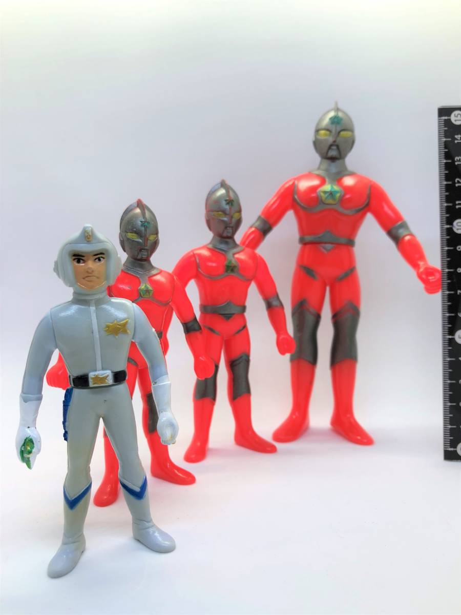 ポピー ザ・ウルトラマン 変身巨大化ソフビセット とオマケの落札情報