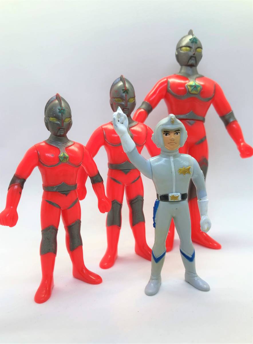 ポピー ザ・ウルトラマン 変身巨大化ソフビセット とオマケの落札情報