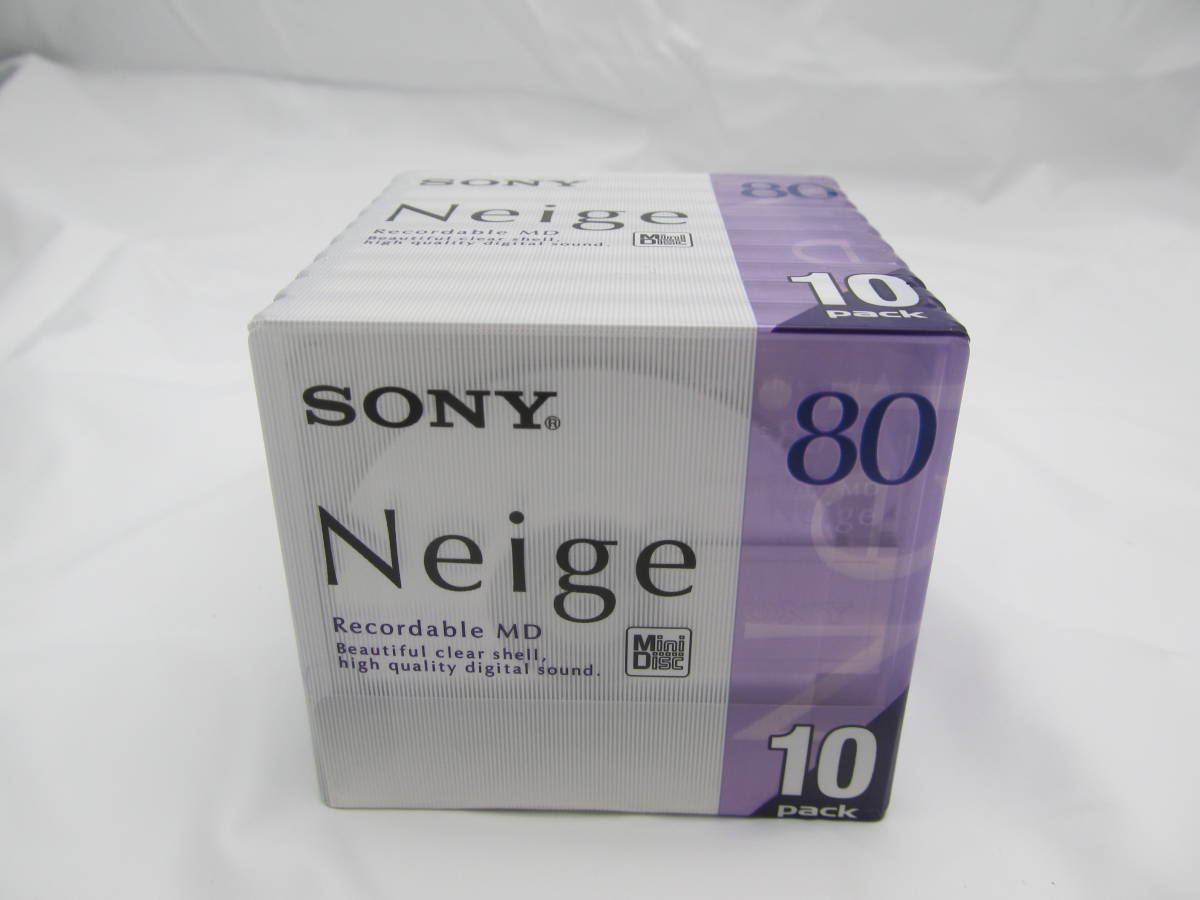 【新品】C2a壱 【未開封品】SONY ソニー MiniDisc MD ミニディスク Neigaシリーズ ネージュ 80分 10pack 録音