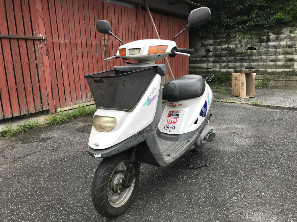 Jog Poshe 3kj ジョグ ポシェ 書類 鍵付き ジャンク 要整備 部品取りに 2スト 2サイクル ヤマハ Yamaha 7946km の落札情報詳細 ヤフオク落札価格情報 オークフリー スマートフォン版
