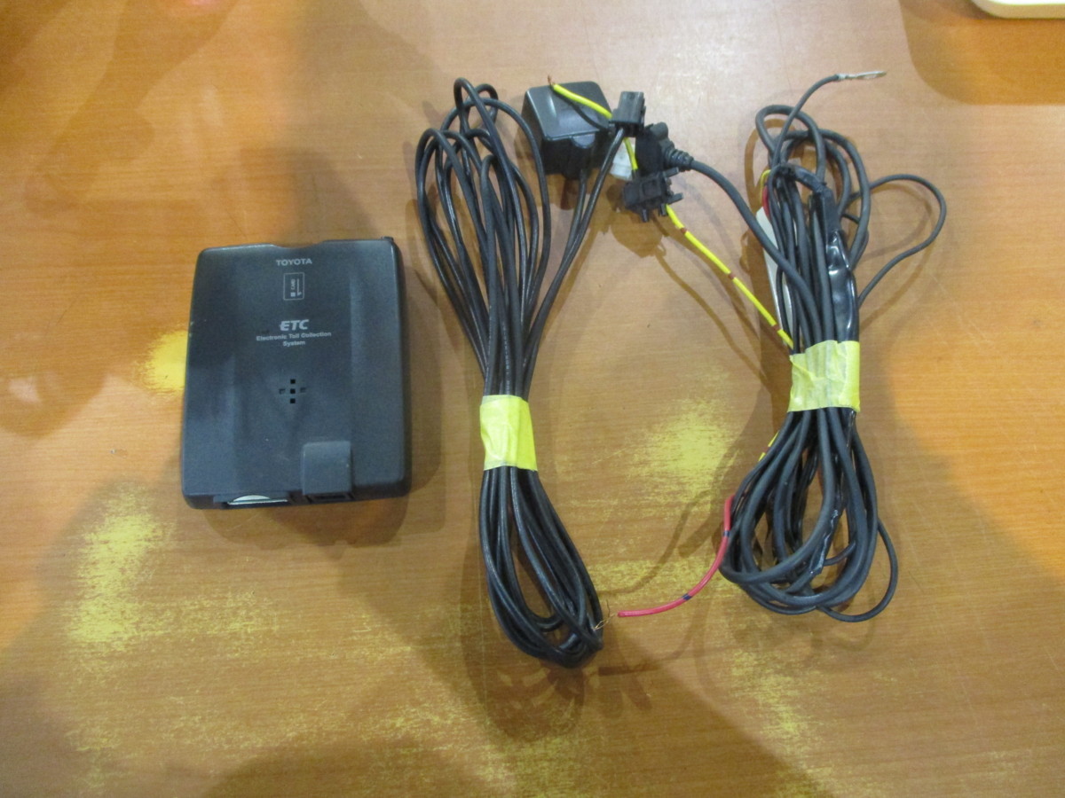 動作確認OK中古☆トヨタ純正 ETC車載器 ブザータイプ☆12V/24V車兼用