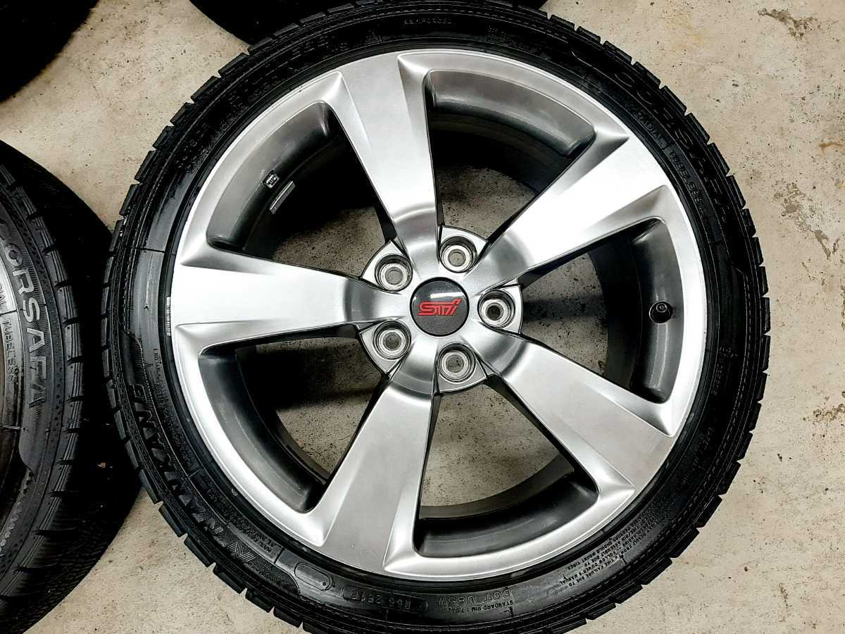 【極美品】スバル レヴォーグ STI純正ホイール＆タイヤ 225/45R1818インチ75J