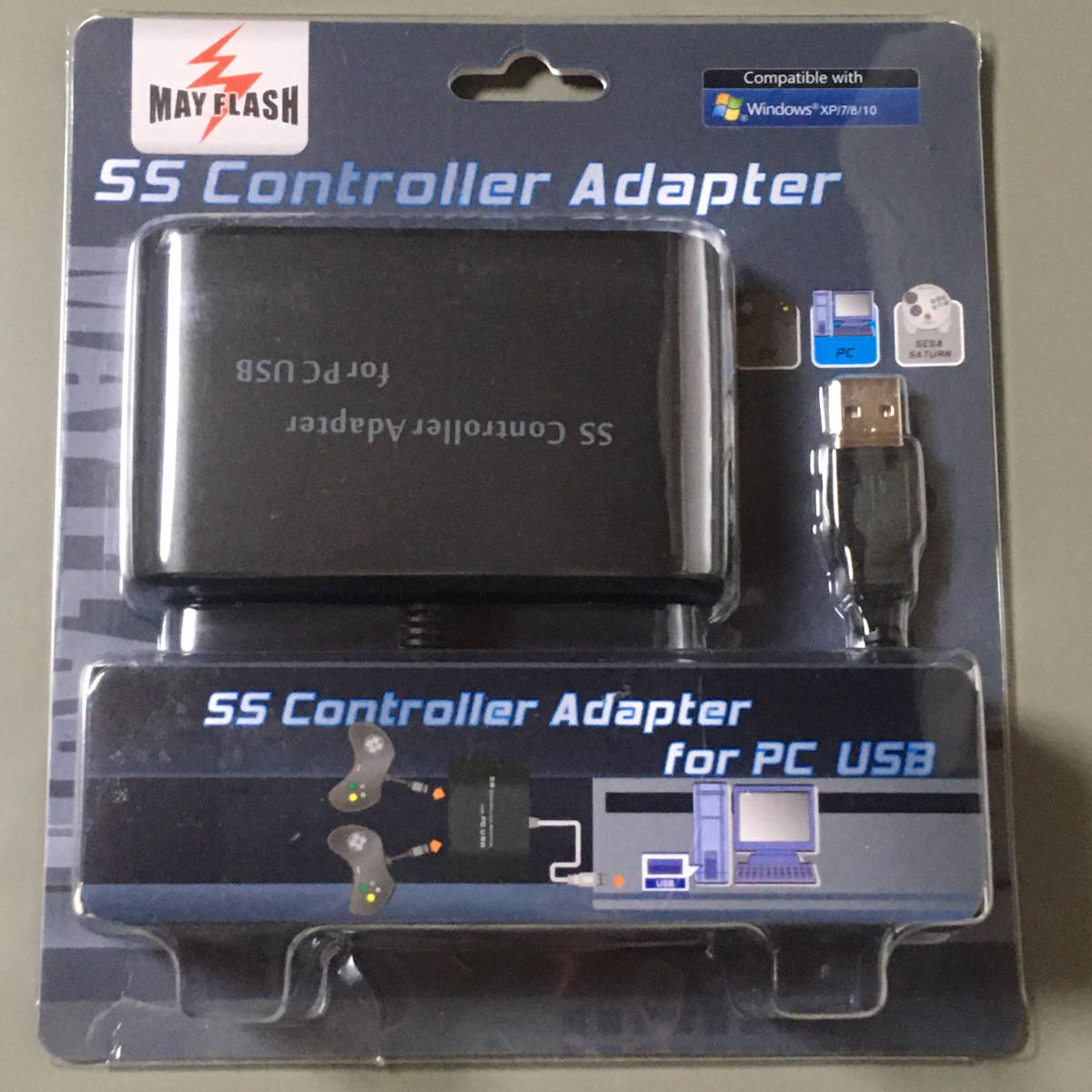 Ss Controller Adapter For Pc Usb セガサターン Sega Saturn サターンパッド Windows Xinput Dinput の落札情報詳細 ヤフオク落札価格情報 オークフリー スマートフォン版