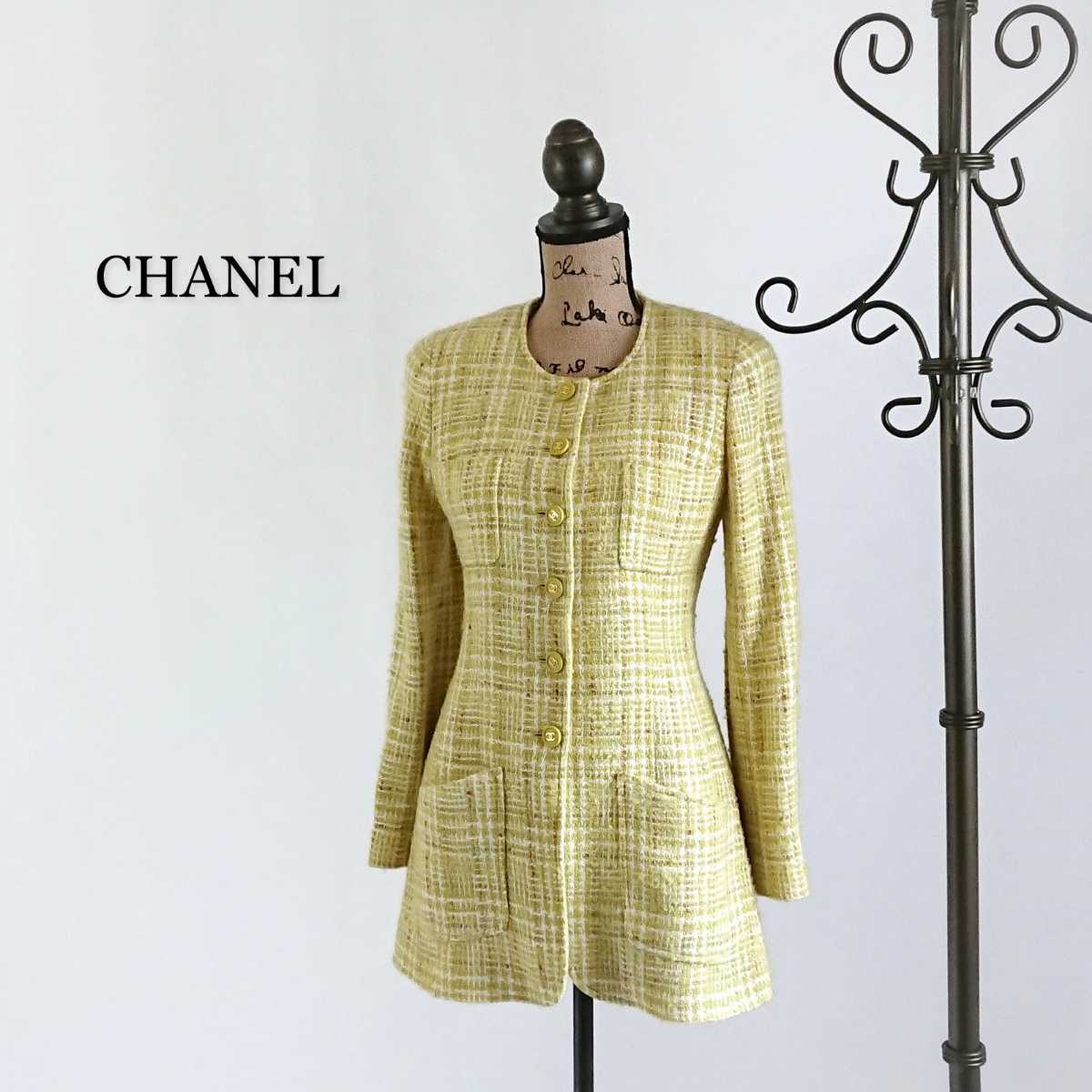 Chanel シャネル ツイードジャケット レディース の落札情報詳細 ヤフオク落札価格情報 オークフリー スマートフォン版