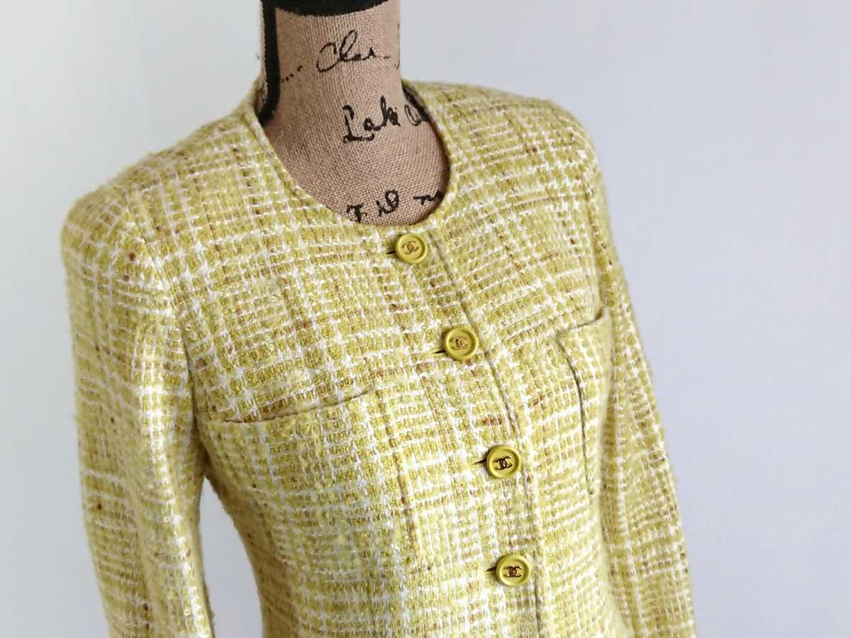 Chanel シャネル ツイードジャケット レディース の落札情報詳細 ヤフオク落札価格情報 オークフリー スマートフォン版