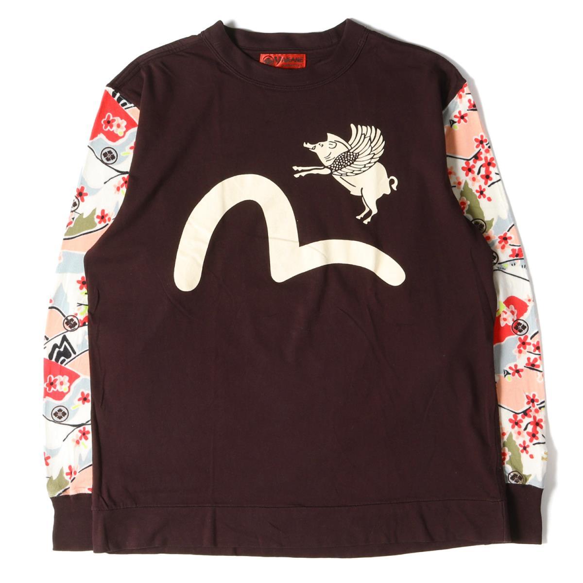 EVISU エヴィス Tシャツ カモメ 和柄 ロングスリーブTシャツ YAMANE ...