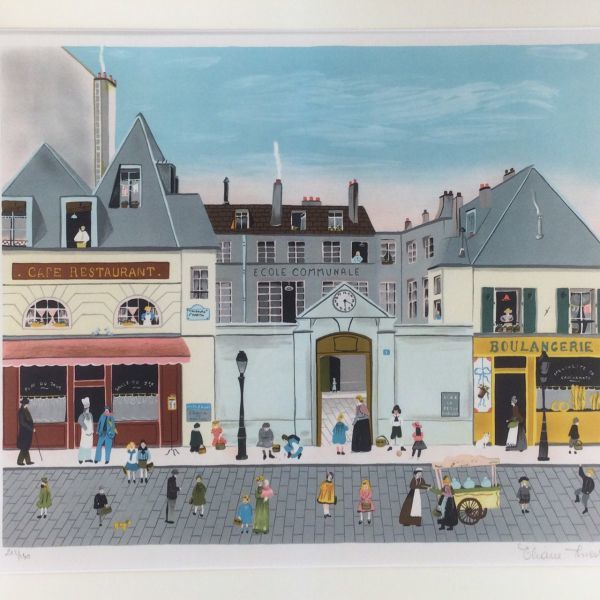 真作保証 リトグラフ エリーヌティエリー 街並 可愛らしい逸品 額付絵画 11b の落札情報詳細 ヤフオク落札価格情報 オークフリー スマートフォン版