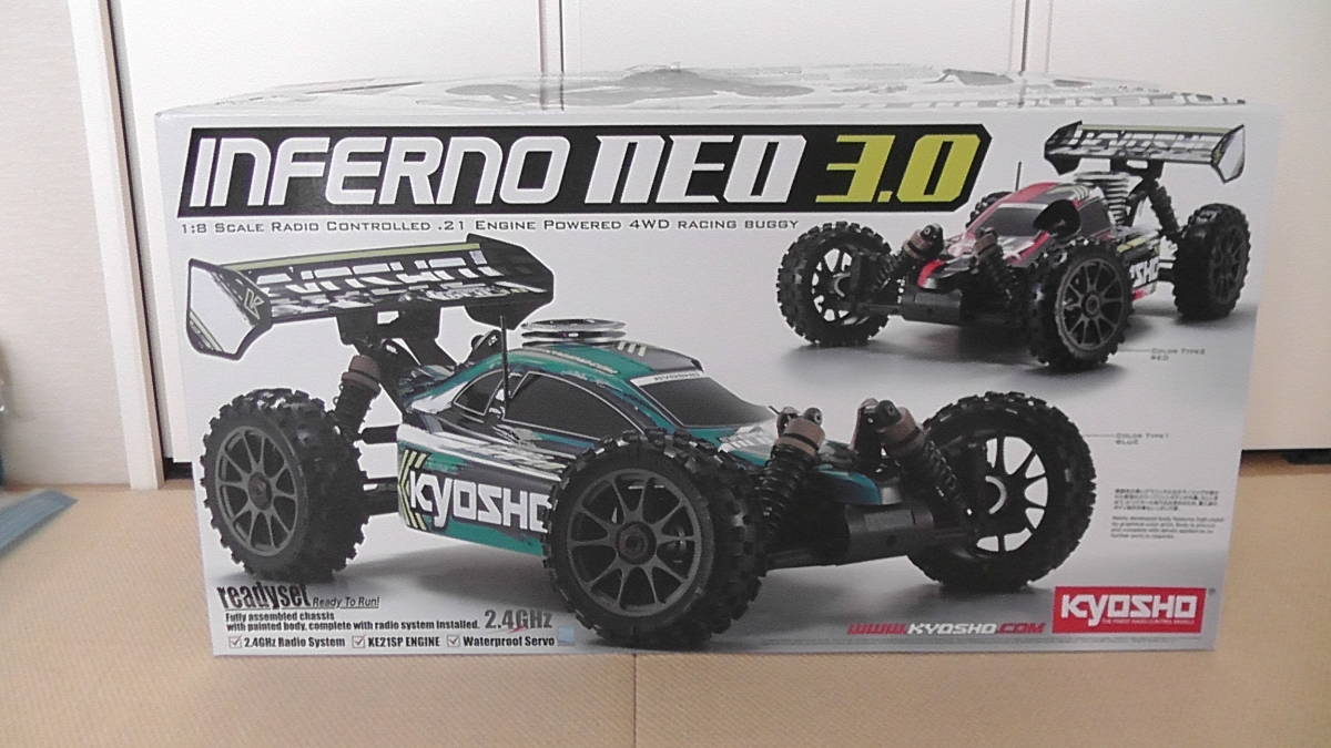 京商KYOSHOインファーノNeo3.0 1/8本格バギーエンジンプロポサーボ