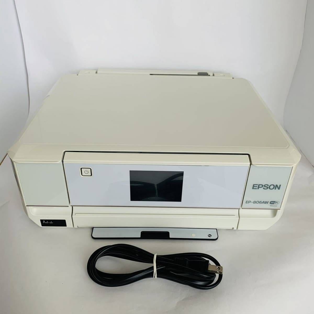 Epson エプソン Ep 806aw 写真高画質6色インク 4 3型ワイドタッチパネル液晶 インクジェット複合機 前面給紙 の落札情報詳細 ヤフオク落札価格情報 オークフリー スマートフォン版