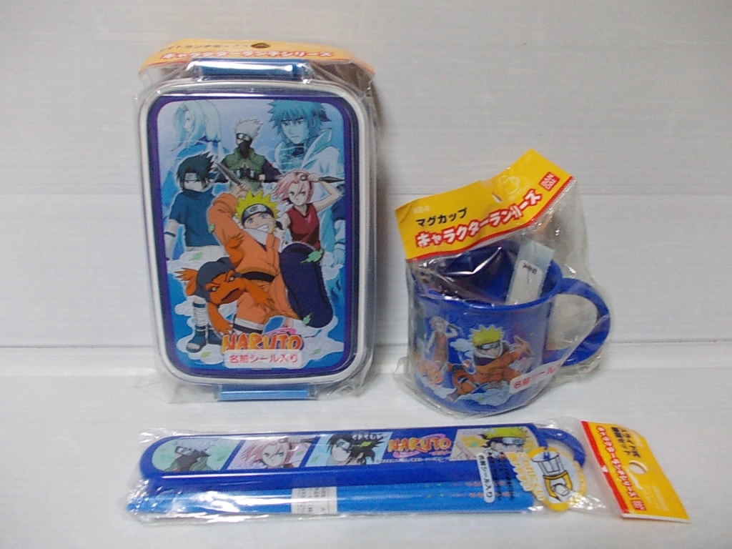 新品】バンダイ BANDAI NARUTO ナルト タイトランチボックス&スライド