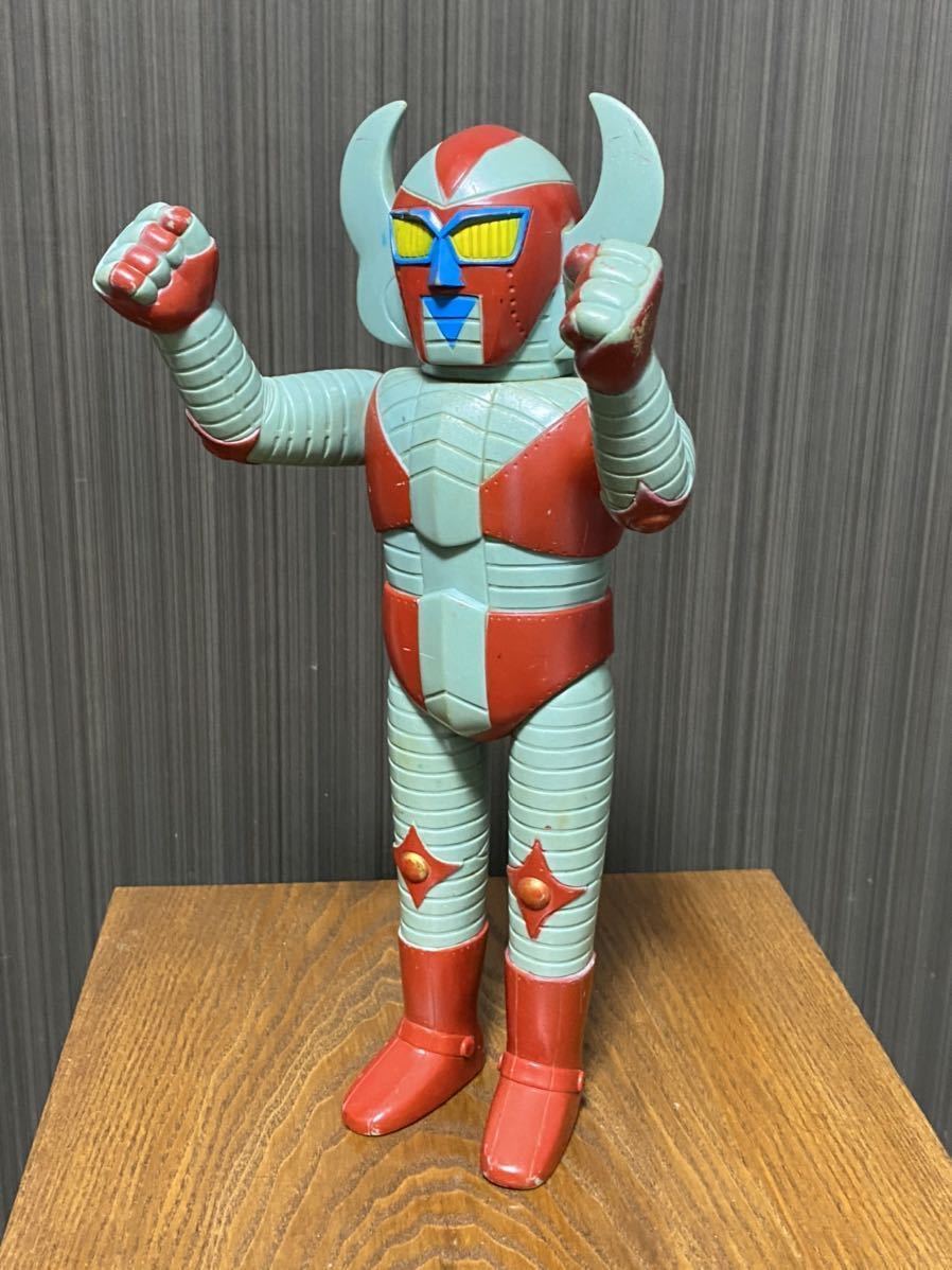 電人ザボーガー ソフビ ブルマァク ブルマァク 電人ザボーガー 大サイズ 当時物 展示中 in Museum