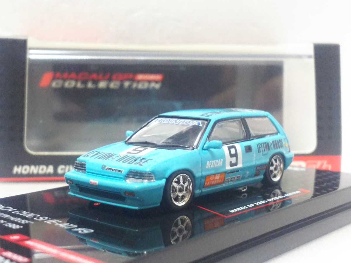 INNO 1/64 ホンダ シビックSi E-AT #9 レイトンハウス マカオ