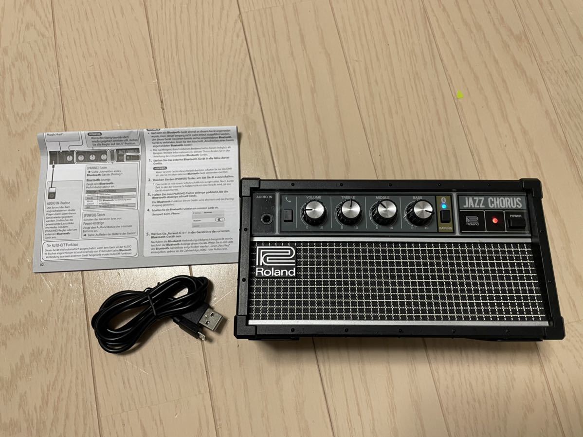 美品 Roland ローランド JAZZ CHORUS Bluetooth Audio Speaker JC01 動作確認済みの落札情報詳細