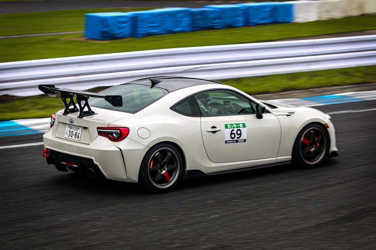 トヨタ 86 ZN6 TOM'S サイドディフューザー グロスブラック塗装 BRZ