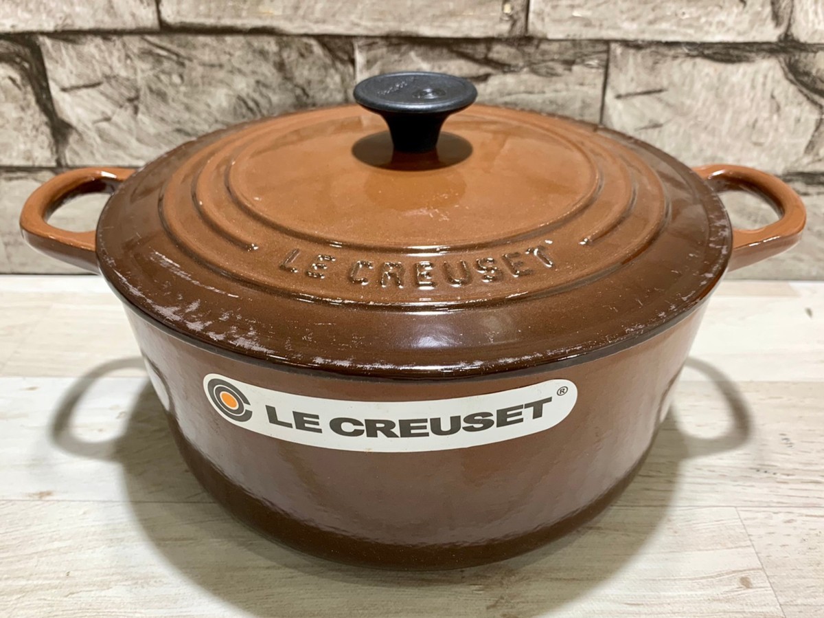 LE CREUSET ル・クルーゼブラウン 22cm 両手鍋