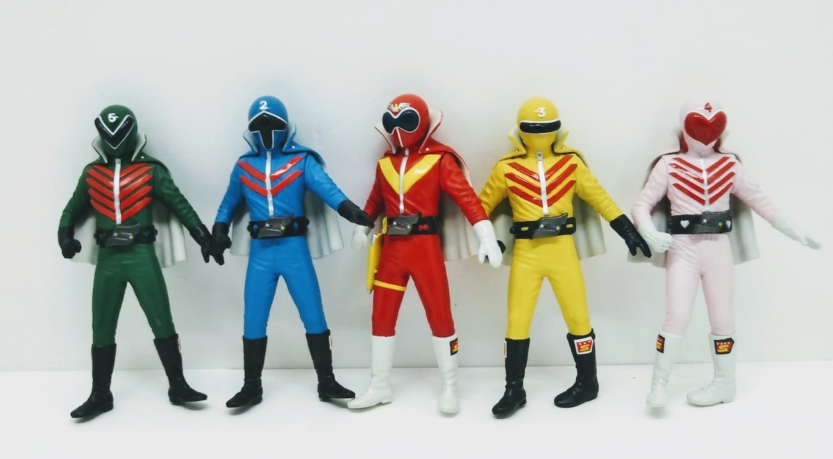 ゴレンジャーソフビ2体セット！（キレンジャー・ミドレンジャーのみ 