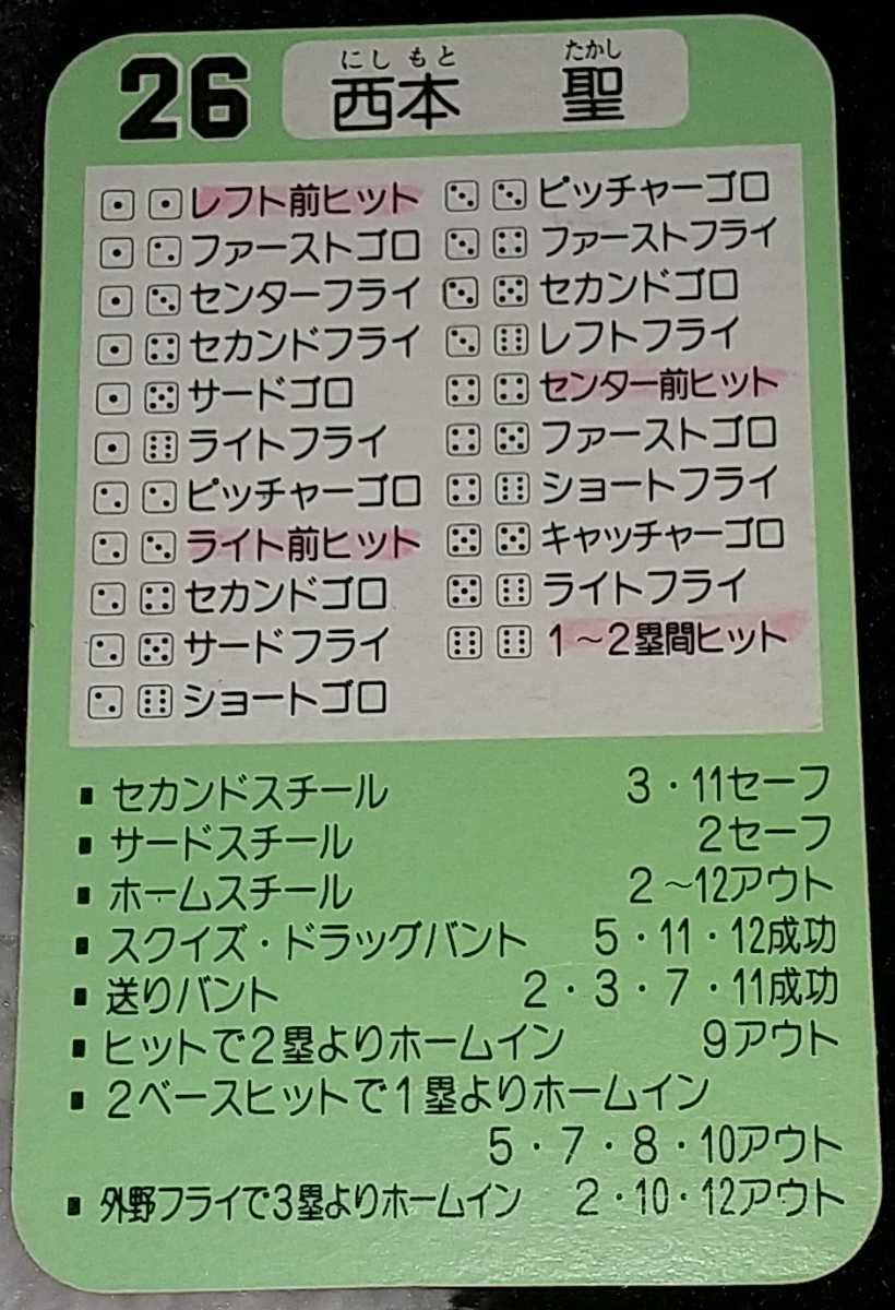 タカラプロ野球カードゲーム昭和61年度読売巨人軍 西本聖の落札情報