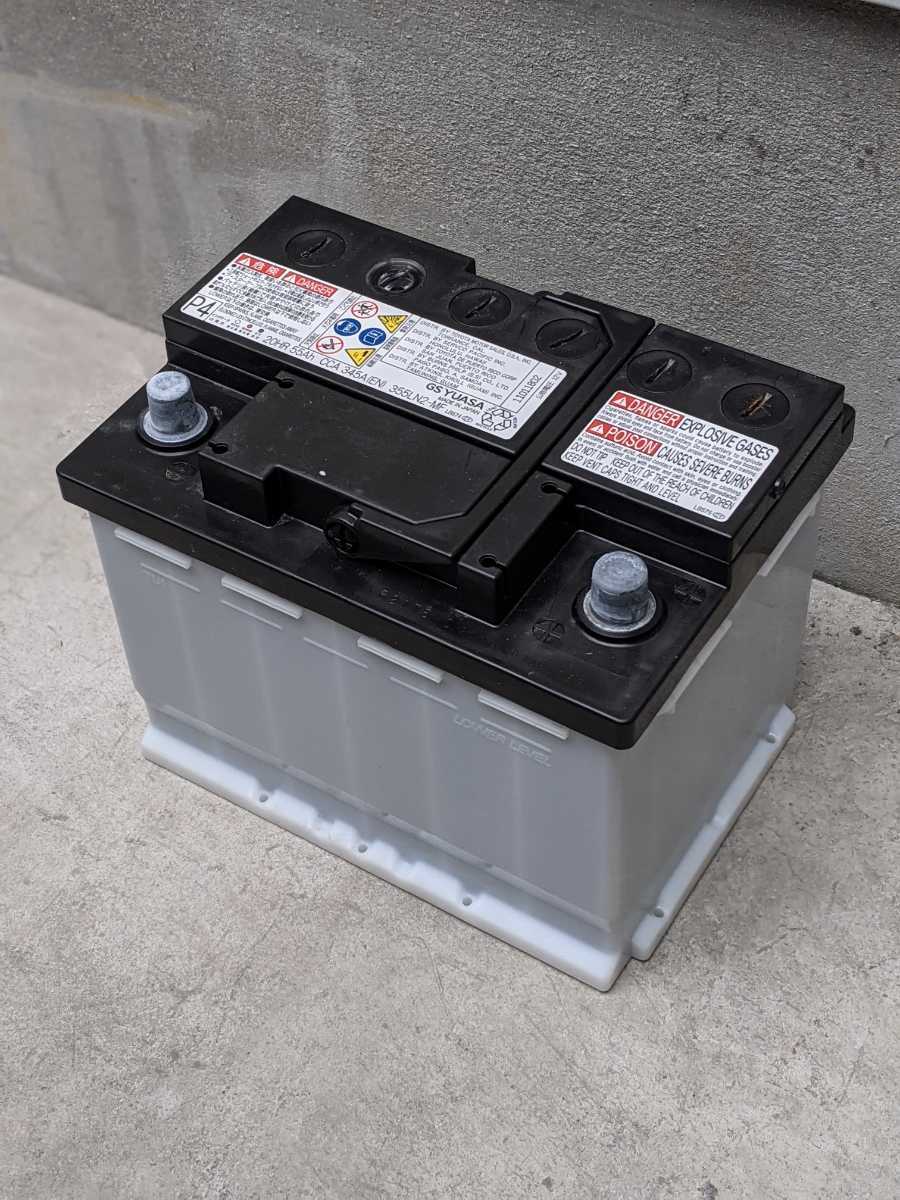 中古バッテリー GS YUASA 355LN2-MF ハイブリッド車用補機バッテリー