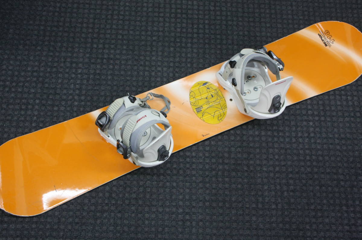 中古 アルペンbe Pop製 子供用スノーボード Kiss Mark製ヴァインディングセット サイズ118cm お子さんのスノーボードデビューに の落札情報詳細 ヤフオク落札価格情報 オークフリー スマートフォン版